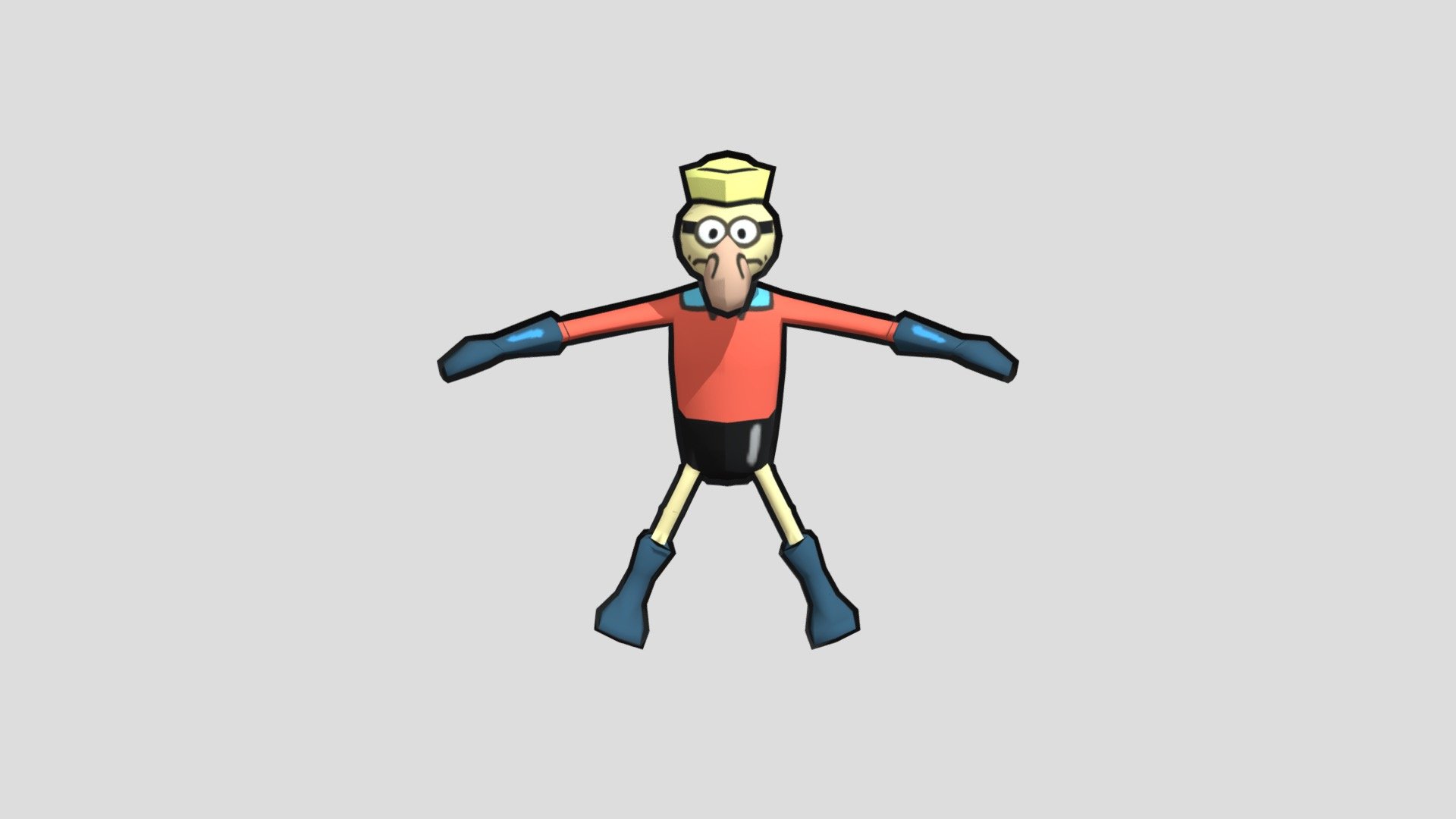 BBoy with Outlines - SpongeBob SuperSponge - Download Free 3D model by ...