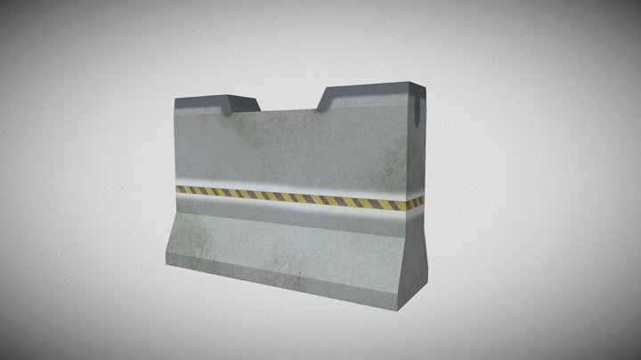 barricade obj 3D Model