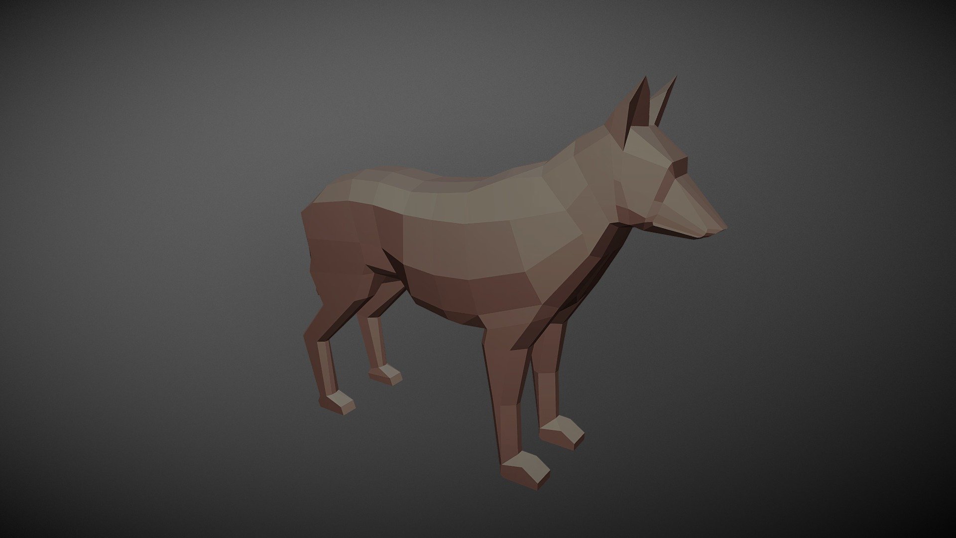 Dog / Wolf Lowpoly WIP