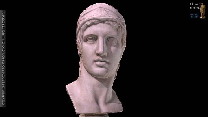 3D rendering of Ares (Borghese)