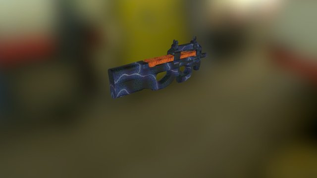 P90 Fire Storm 3D Model