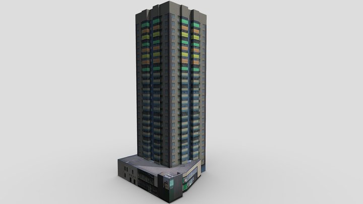 Chernyshevskogo 81. Krasnoyarsk. 3D Model