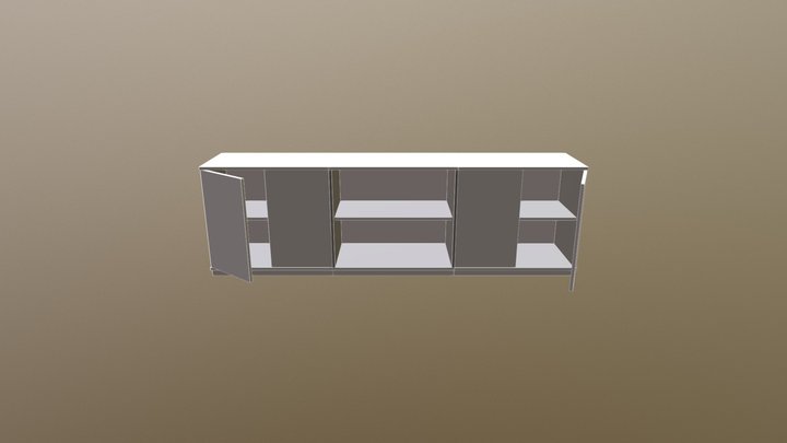 mueble oficina configuracion2 3D Model