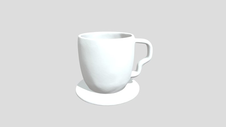 Cerulean Serenity Mug 3D Model