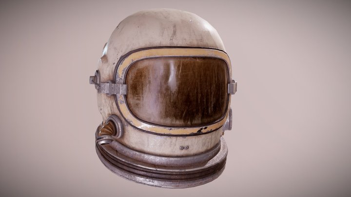 HAT - Astronaut Cosmo Helmet - PBR Game Ready 3D Model