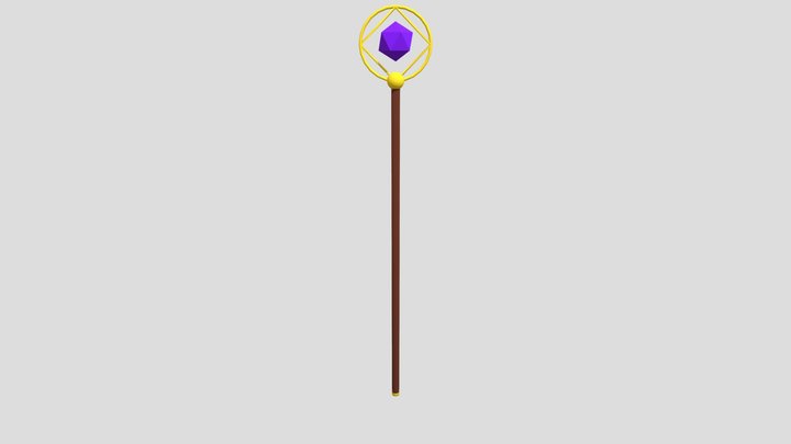 Basic Staff 3D Model
