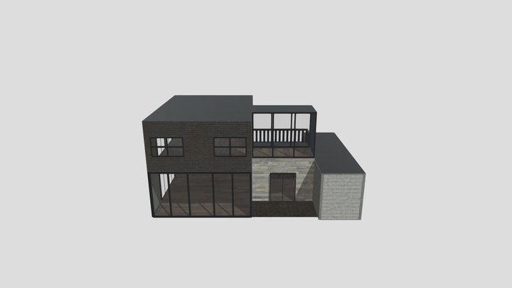 Modern House 01 3D Model