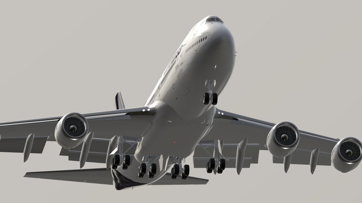 Boeing 747-8i (ground version) 3D Model