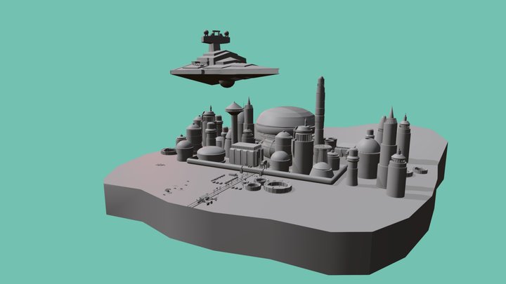 Star Wars: Unfinnished Scene 3D Model