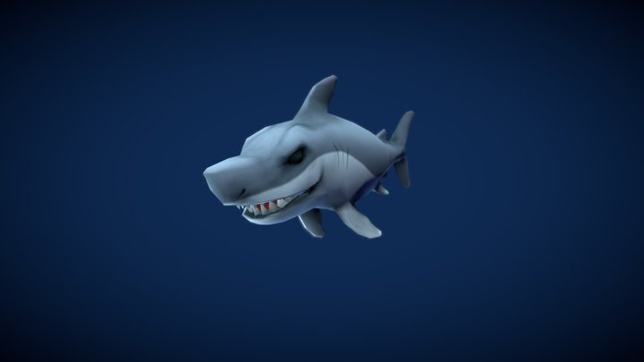 Shark Bite Animation 3D Model
