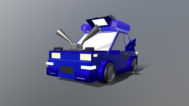 Cartoon Race Car