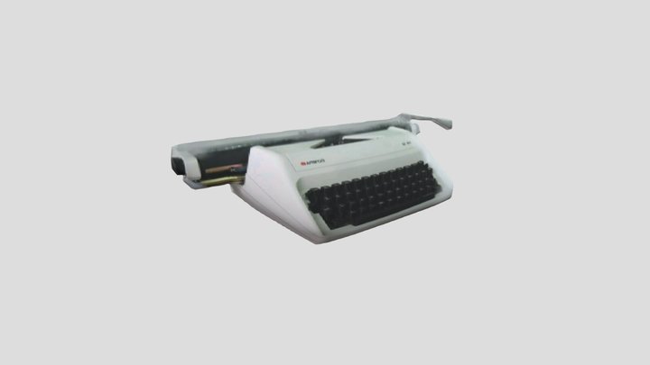 Mesin Ketik Manual Merk Olympia 3D Model