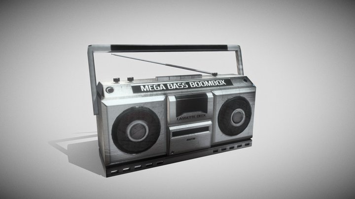 Boombox Lowpoly 3D Model