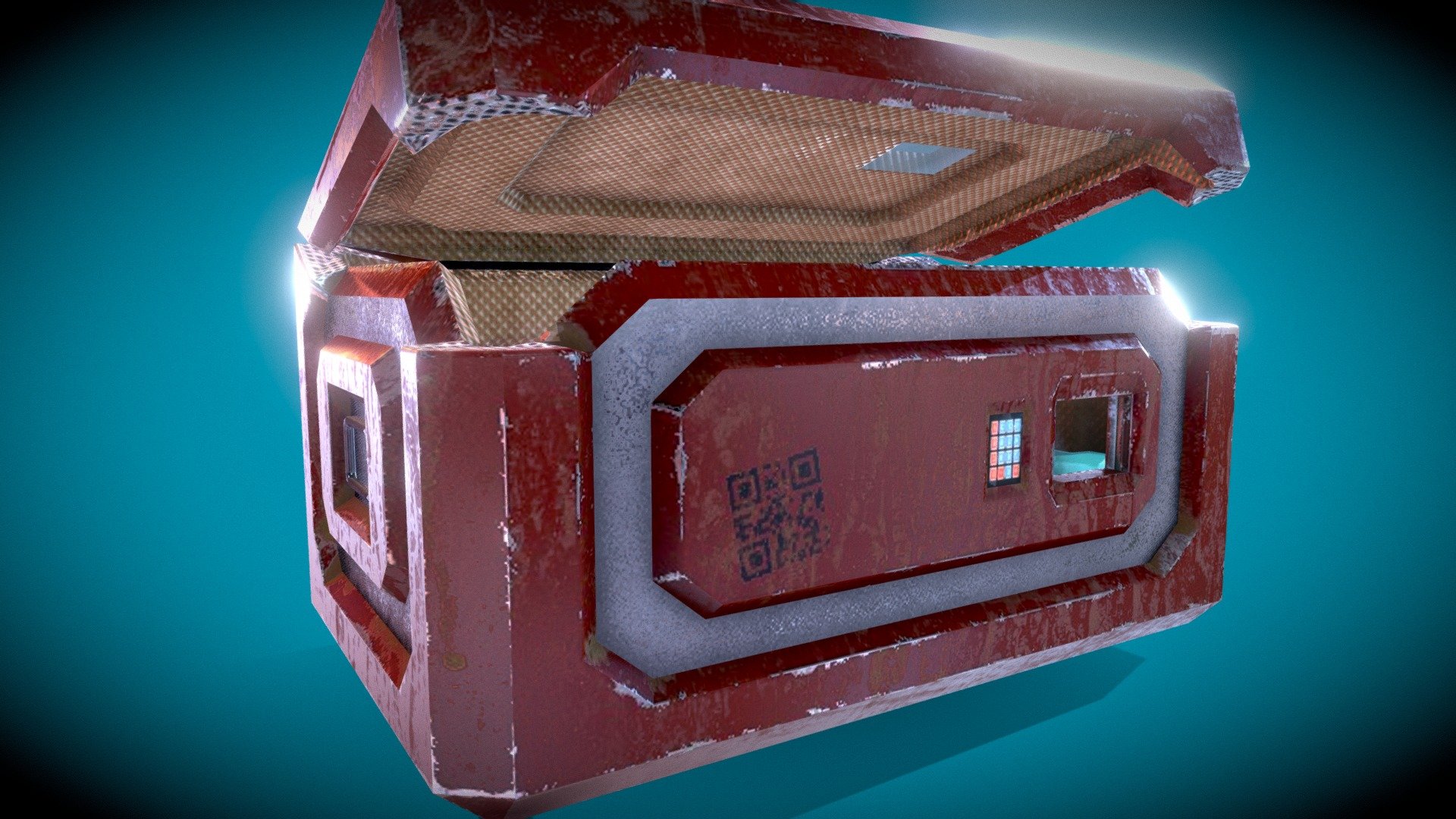Sci-fi Crate - 3D model by SlyEye (@SlyEyePro) [50a60d4] - Sketchfab