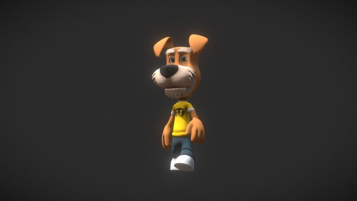 Dog_Slow Motion 3D Model