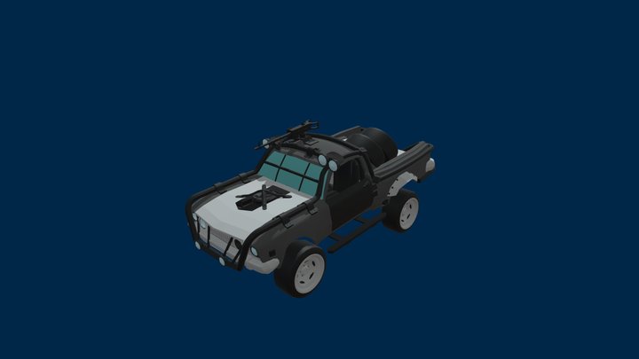 Ford ranchero post apocalyptic 3D Model