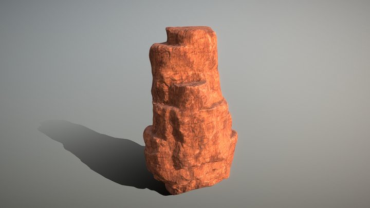Desert Cliff 10 3D Model