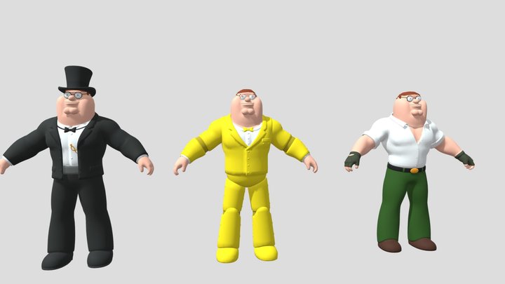 Fortnite x Family Guy peter griffin skin 3D Model