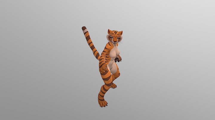 Standing Death Right 01 3D Model