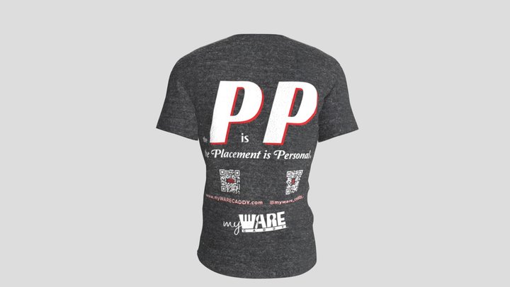 T Shirt Back 3D Model