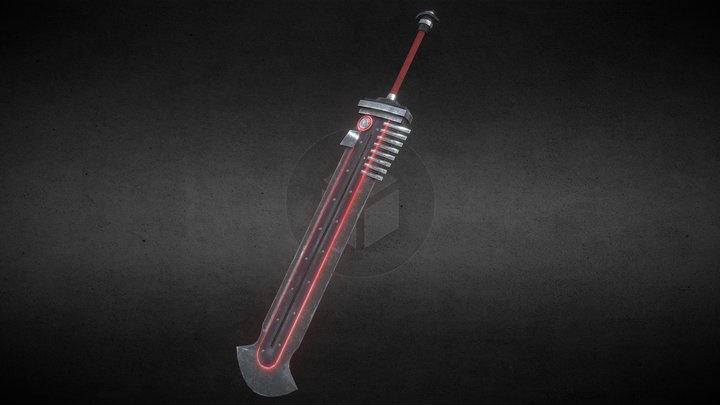 Cyber Sword 3D Model
