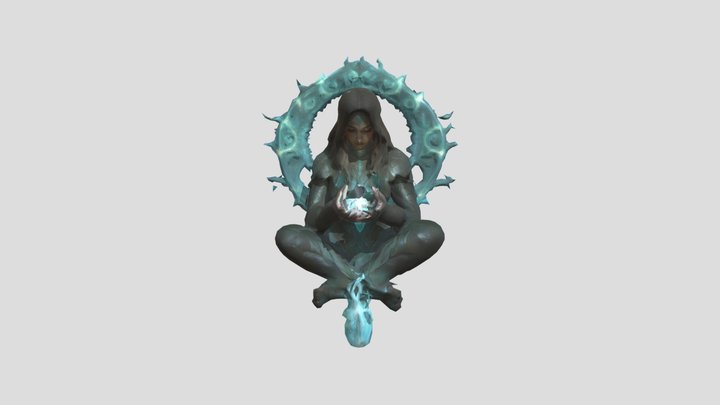 Sorceress of the Ice Realm 3D Model
