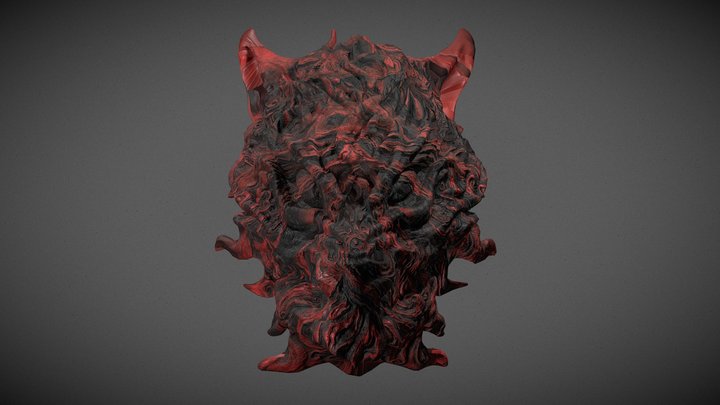Chinese wolf mask 3D Model