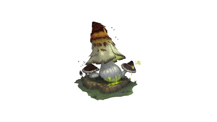 Mushrooms 3D Model