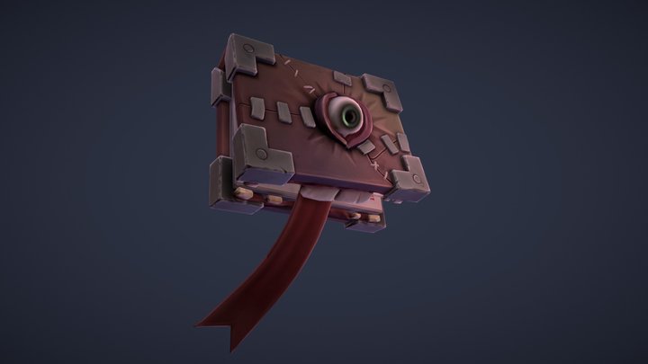 Stylized Necronomnomicon - Animation 3D Model