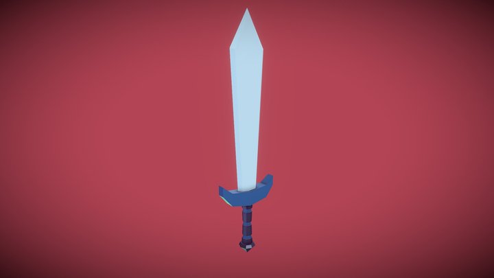 Espada Lowpoly Ejercicio 1 3D Model