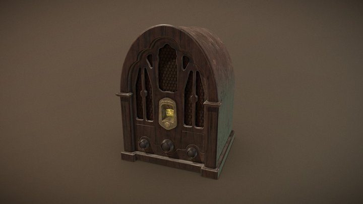 Dusty Old Cathedral Radio 3D Model