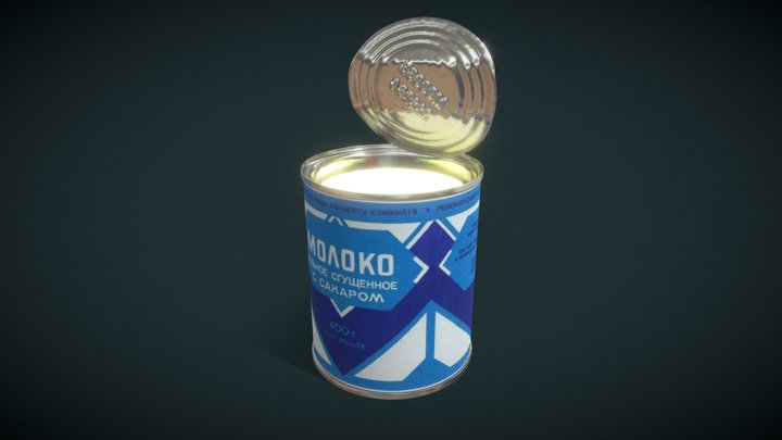 Condensed milk(Сгущенка) 3D Model