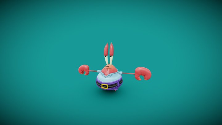 Bikini Bottom Tales- Eugene Krabs. 3D Model