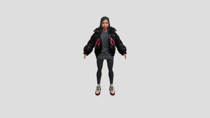 avatar-full-body-female-ready-player-me 3D Model