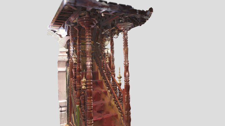 Mihrab of Mishkal Palli – 3D Detail 3D Model