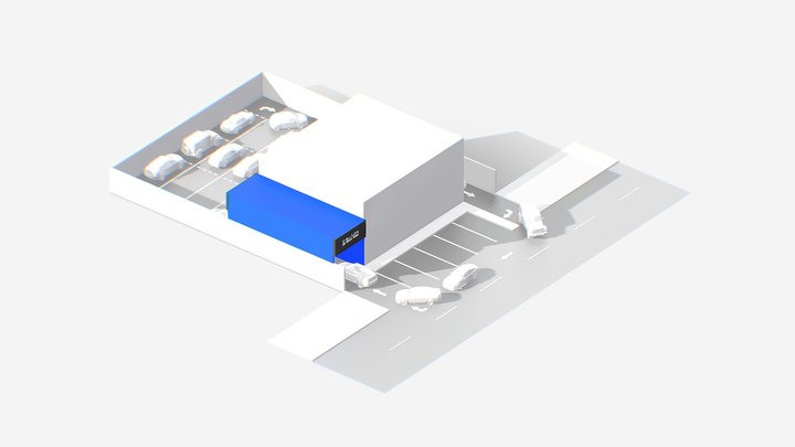 Service center plan 4 3D Model