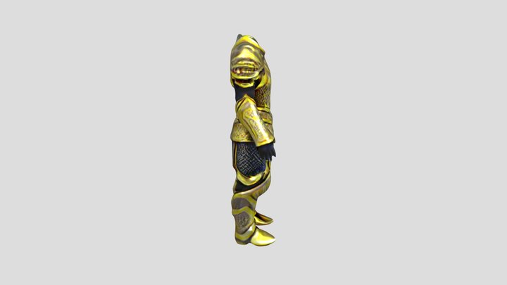 Golden Armor 3D Model