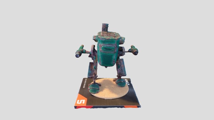 Scratch built mech walker. 3D Model