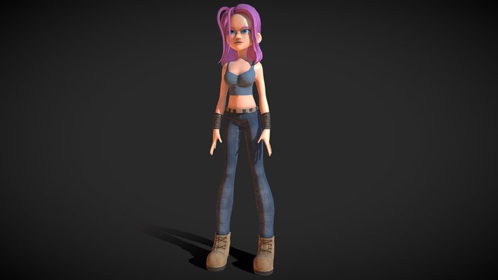 Female Character 3D Model
