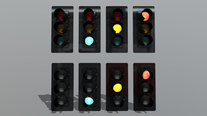 8-inch McCain GE GTX Traffic Signals Pack