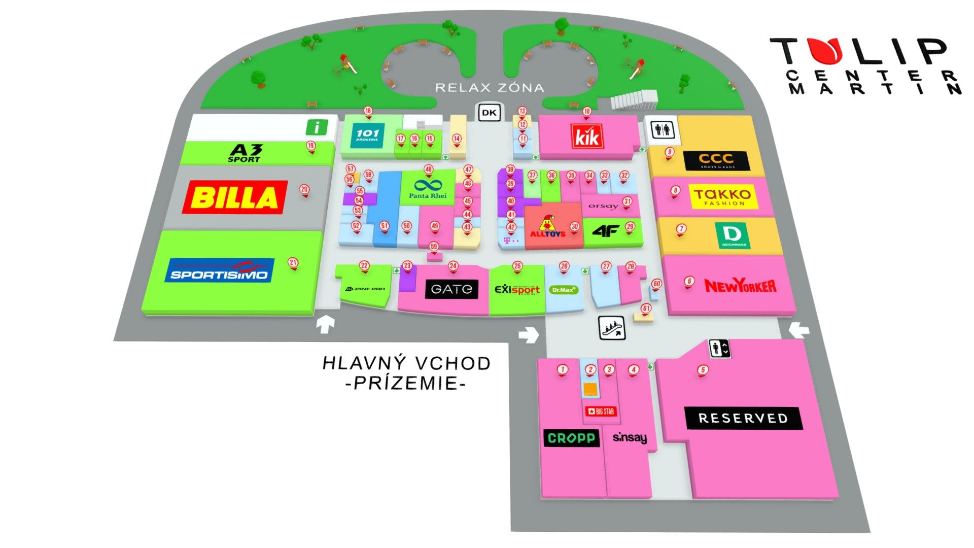 Map of TULIP Center Martin (Ground Floor) - 3D model by Mareon ...