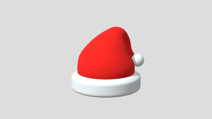 Free Santa Claus Hat for AR Filter 3D Model