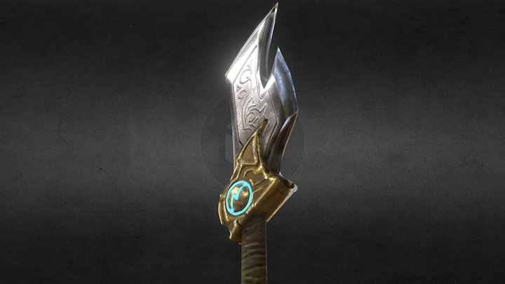 Monk's Confessor Staff 3D Model