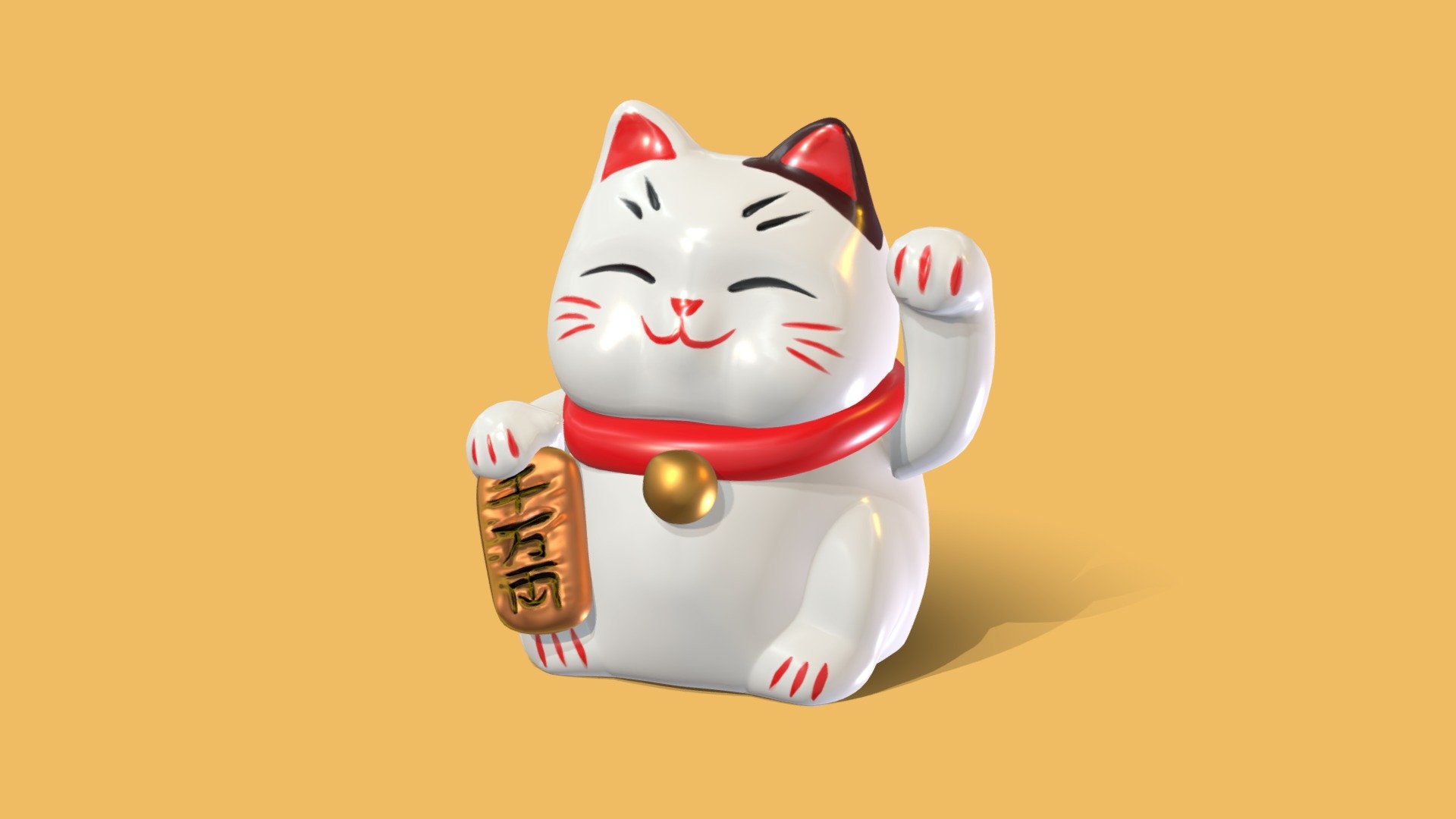 Lucky cat maneki neko - Download Free 3D model by Rice & Soy Sauce ...