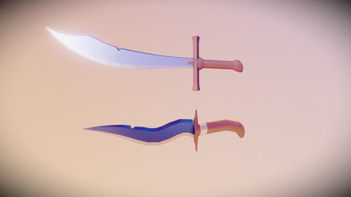 Espada y Kriss Practica 3D Model