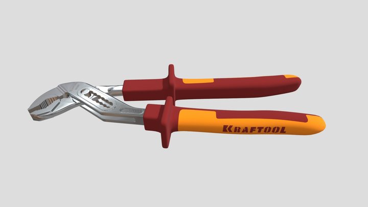 Kraftool 250 mm vise-wrench 3D Model