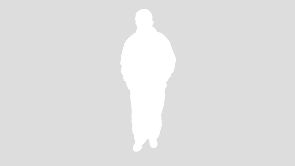Standing Boy With Black Sweater And Cap