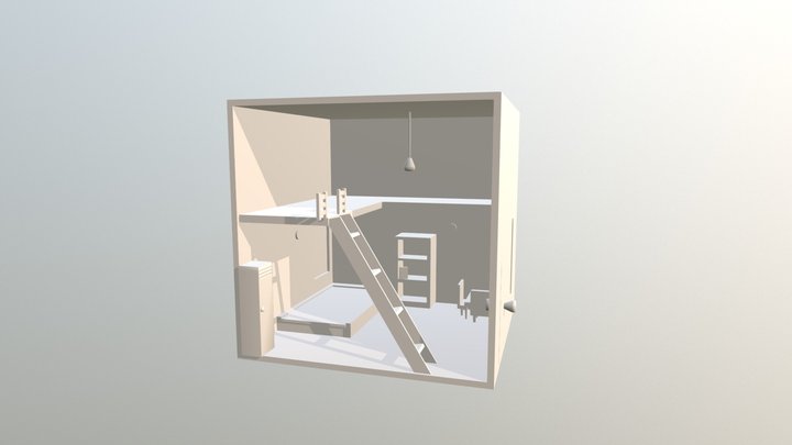 Low Poly Virtual Environment 3D Model