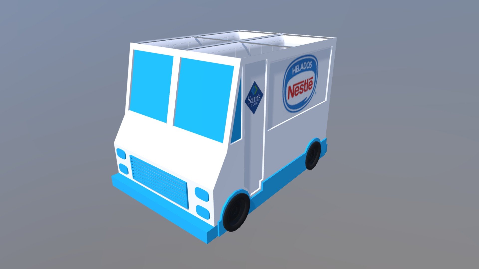 Freezer ice cream truck