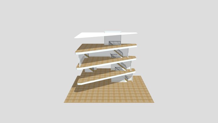 1850 Main Stair Take 3 3D Model